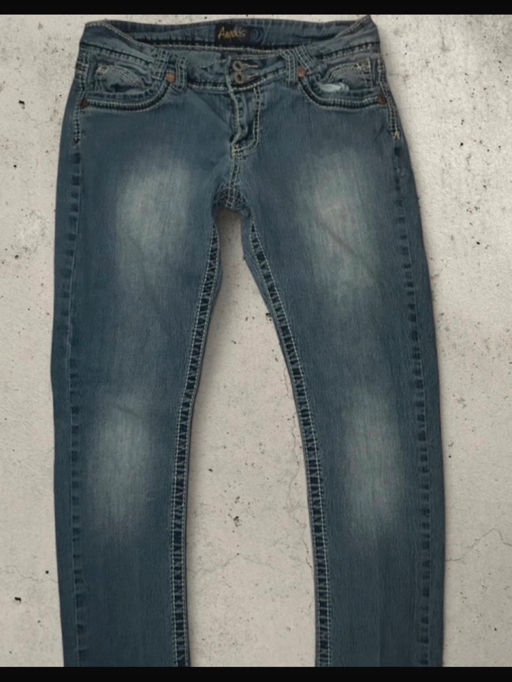 y2k Angels Low Rise Flare Jeans Size 13